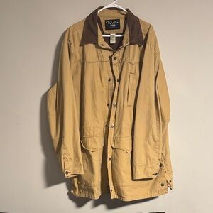 Walls Work Wear Men's Canvas Tan and Brown Lightweight Jacket Size XXL